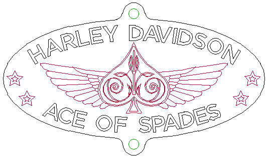 Medallion Ace of Spades design